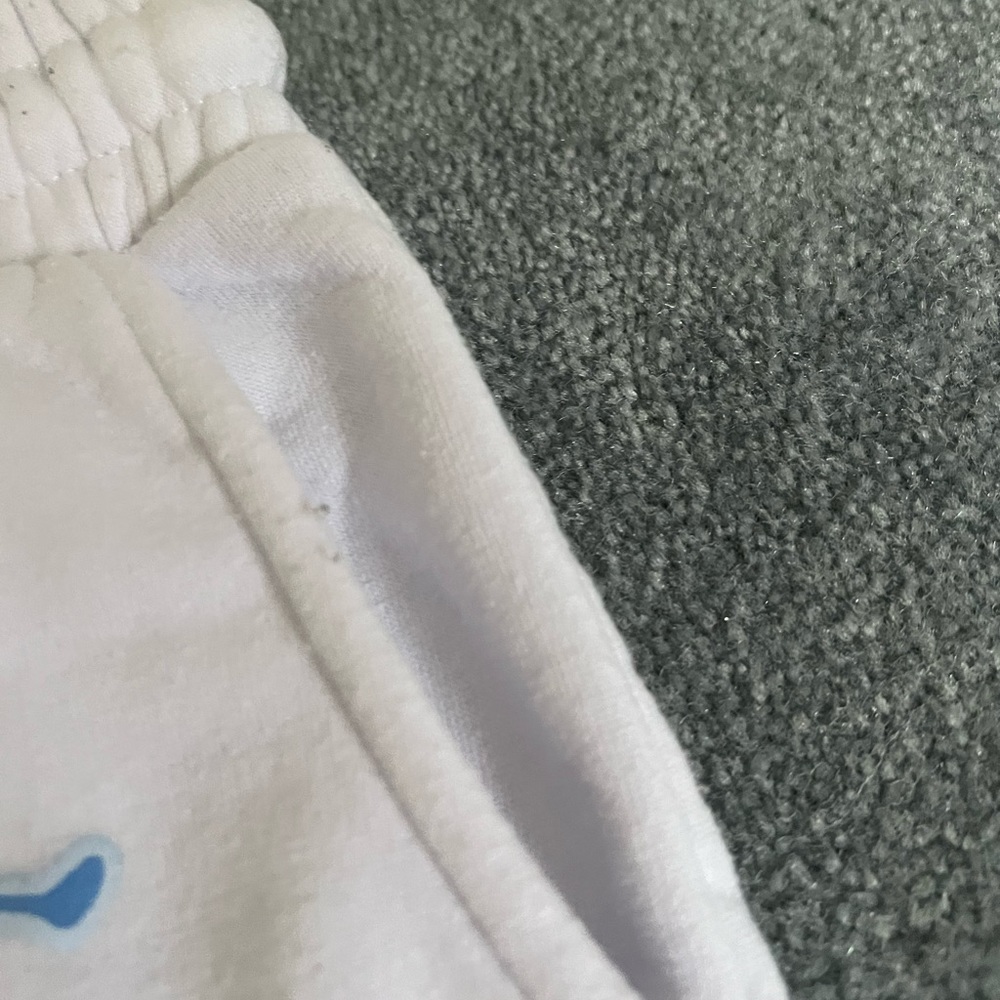 White and blue SAVAGE sweatpants